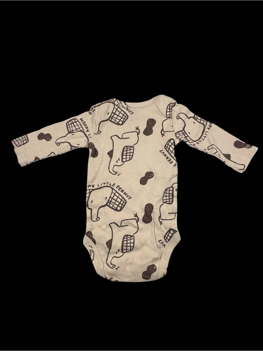 Baby Elephant Print Bodysuit and Striped Pants Set - Cream & Brown carters - Picture 5 of 8
